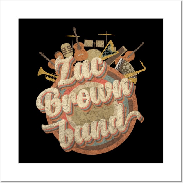 Typo Retro Style Fan Art Design Zac Brown Band Wall Art by kumurkumur